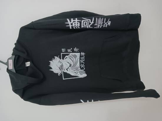 Hanorac Manga Jujutsu Kaisen, Negru